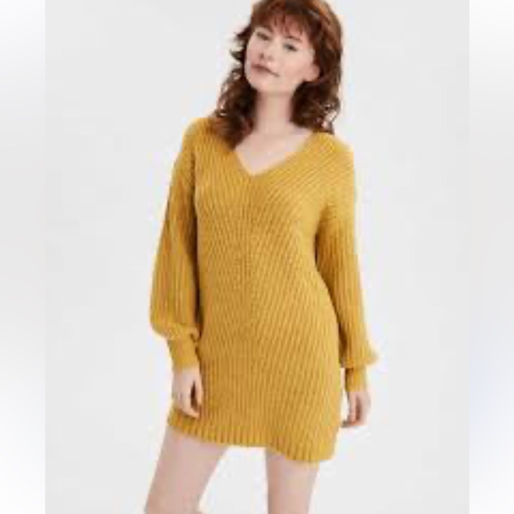American Eagle Outfitters Golden Knit Sweater